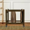 thumbnail image 5 of Casual Home Wooden Rolling Pants Trolley with 16 Hangers, 5 of 12