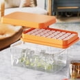thumbnail image 2 of Space Saving Press Type Ice Cube Tray Ice Maker Machine Accessories Large Capacity Ice Cube Maker With Bin One Second Release With Lid And Scoop Bpa Free Ice Storage Box Making Ice, 2 of 8