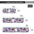 thumbnail image 4 of Coolnut 2 Pack Faucet Mat Splash Guard for Kitchen Sink, Purple Floral Flowers Faucet Handle Drip Catcher Tray Absorbent Mat Fast Dry Mat for Kitchen, Bathroom, 14"x5", 4 of 7