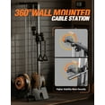 thumbnail image 4 of Wall Mount Cable Station,Cable Crossover Machine with Dual Pulley System and 19 Adjustable Positions,LAT Pulldown Machines  with Adjustable Footplate for Home Gym Fitness Equipment, 4 of 7