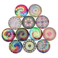 thumbnail image 2 of Spiral Design DIY Gems Glass Sticker Patches For Multi Color 20Pcs, 2 of 5