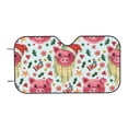 thumbnail image 6 of Honeii Christmas Cute Pigs Print Car Sunshade for Windshield,Car Cover Sunshade Protector,Foldable Front Window Sun Visor,Fits Cars, SUVs, Trucks, 6 of 6