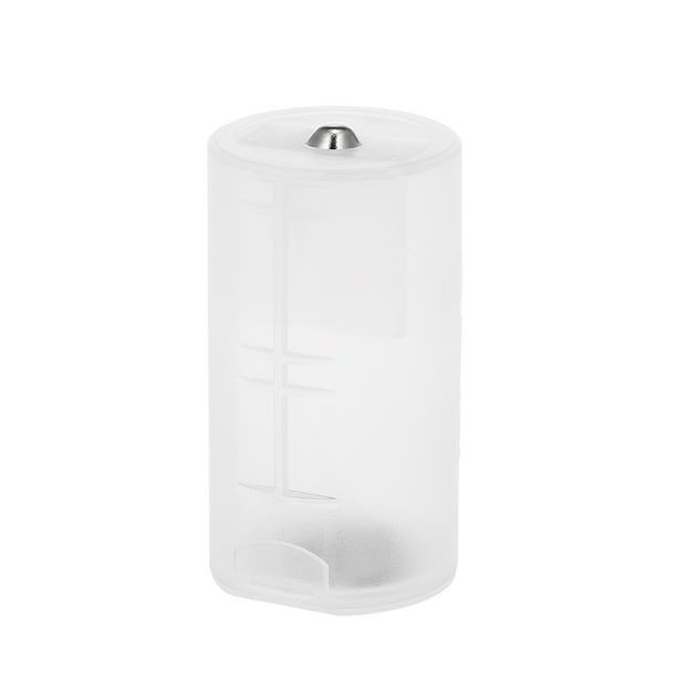 4 Adattatori Convertitori Da Batteria AA A C – Custodia Trasparente In Plastica – Adattatore Universale