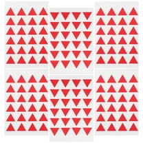 OUNONA 288 Pcs Triangle Stickers Dot Sticker Marking Stickers Work 1.60X1.40X0.10CM Red