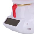 thumbnail image 3 of Yajisi Lion Dance Lucky Cat Car Dashboard Ornament Solar Powered Auto Nodding Figurine 3.7 inches / 9.5 cm Red, 3 of 5