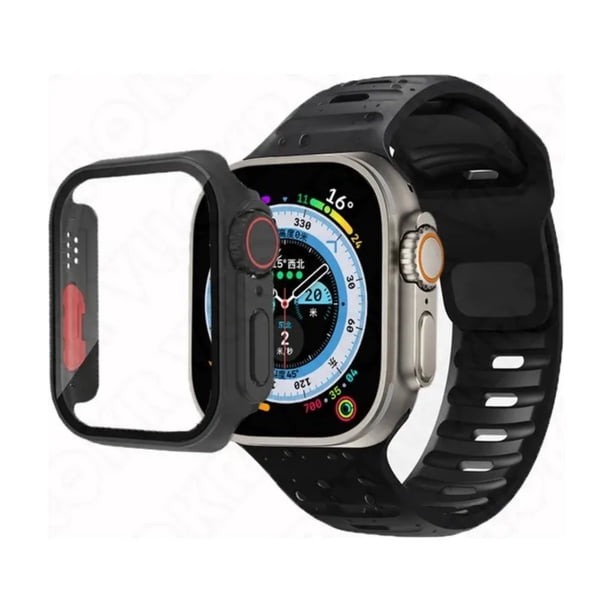 Correa Sport + Case Apariencia Ultra, compatible con Apple Watch, 40/41/44/45mm