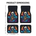 thumbnail image 2 of XMXT Waterproof Floor Mats for Cars, Gaming Skull Print Car Floor Mats All Weather Universal Fit Auto Carpet Car Accessories, 4 Piece, 2 of 6