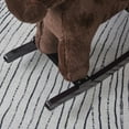 thumbnail image 5 of LHYY Plush Ride-On Rocking Horse with Bear Toy,Chair with Soft Plush Toy Fun Realistic Sounds,Brown, 5 of 5