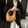 thumbnail image 3 of Bolso tejido de axila 2025 nuevo modelo de color sólido, gran capacidad, bolso de mano y hombro para mujer, práctico para el trabajo y las compras., 3 of 10