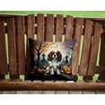 thumbnail image 2 of Cavalier Spaniel Spooky Halloween Fabric Decorative Pillow 14 in x 14 in, 2 of 4