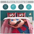 thumbnail image 5 of Super Mario 3-Piece Bedding Sets, Comforter Set (1 Quilt Cover + 2 Pillow Cover), Soft Microfiber Duvet Cover Set with Zipper Closure, 5 of 8