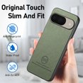 thumbnail image 6 of Dteck Case for Google Pixel 9 / 9 Pro,Slim Premium Canvas Grain PU Leather,Soft TPU Bumper,Non-Slip Anti-Scratch Shock-Absorbent,Protective Phone Cover for Google Pixel 9 / 9 Pro,Green, 6 of 8