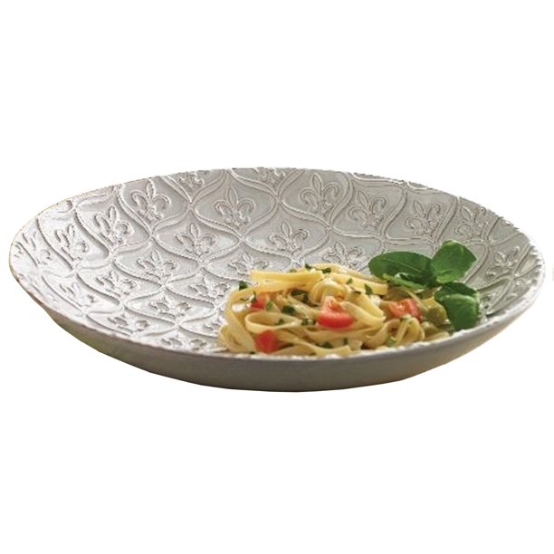 Mud Pie Merci Fleur De Lis Pasta Bowl