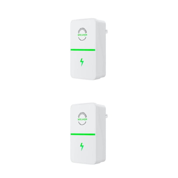 Toystoory Stop Watt Energy Saver Dispositivo de ahorro de energía Ligero Profesional Electricity Saver Ahorro de energía Anti Reino Unido enchufe 2piezas