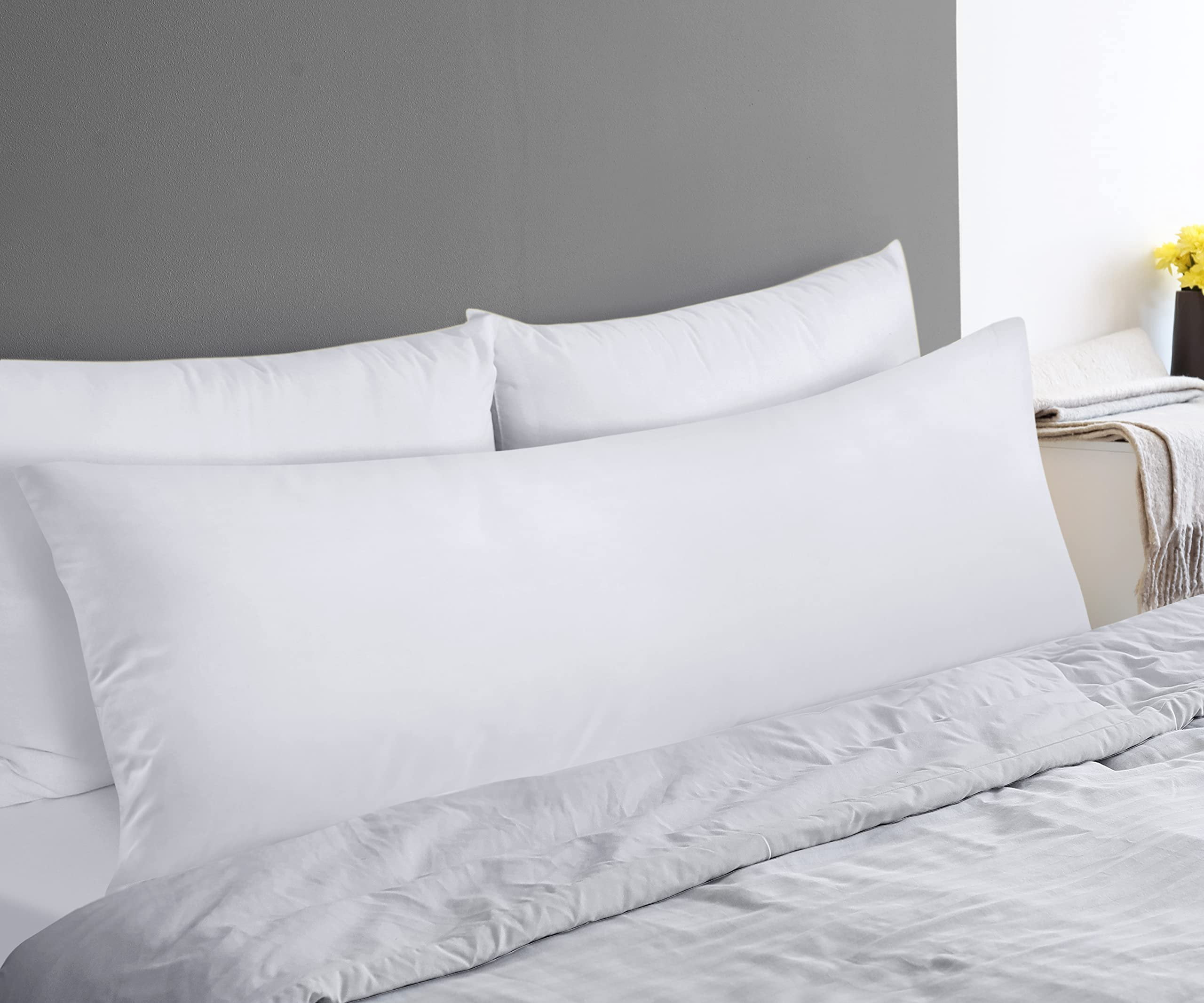 Utopia Bedding Full Body Pillow for Adults White, 20 x 54 Inch, Long Pillow Insert for Sleeping, Ideal for Side Sleepers