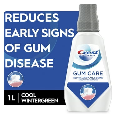 Crest Pro-Health Gum Care Alcohol Free Mouthwash, Cool Wintergreen, 1 L, 24-Hour Protection