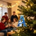 thumbnail image 6 of Clearance Cute Snowman Letter A Personalized Christmas Ornaments, Christmas Tree Decorations, 2D Christmas Tree Pendants for Xmas Tree Decor, 6 of 7