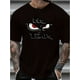 thumbnail image 1 of Camiseta con estampado gráfico "NO FEAR" para hombre, 100 % algodón, estilo casual, manga corta, cuello redondo, diseño de ojos llamativos con detalles rojos, cómoda para el día a día., 1 of 6