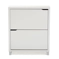 thumbnail image 1 of Allora Modern Shoe Cabinet in White, 1 of 6
