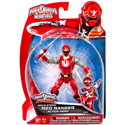 Power Rangers Super Megaforce Ninja Storm Red Ranger Action Hero Figure Walmart Com Walmart Com