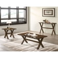 thumbnail image 3 of Furniture of America Arpe X-Cross Leg End Table, Walnut, 3 of 5