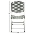 Customary Styled Metal Folding Chair