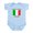 Sky Blue, variant on CafePress - Just A Little Italian Body Suit - Baby Light Bodysuit, Size Newborn - 24 Months