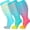 color1, variant on 3 Pack Plus Size Compression Socks for Women & Men, 20-30mmHg Extra Wide Calf Knee High Stockings for Circulation Support(XXL)