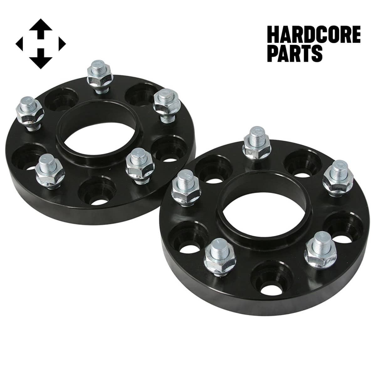 2 QTY Black Hub Centric Wheel Spacers Fits Infiniti G35, G37, Nissan