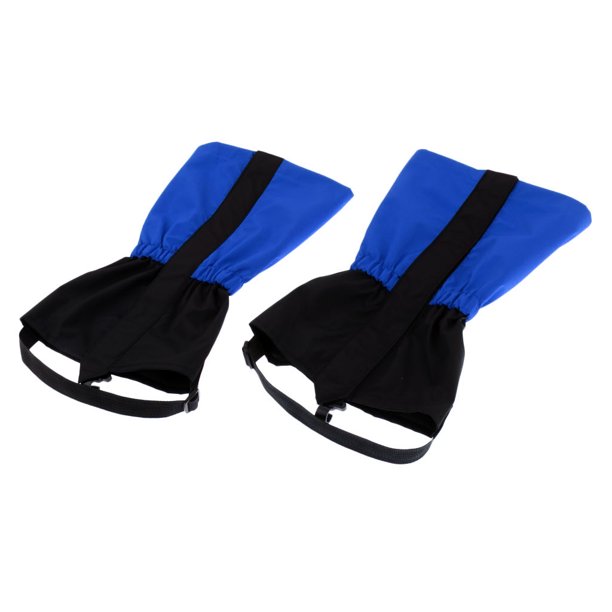 Poinas para piernas de senderismo-Poinas para botas transpirables- Cubrepiernas impermeables para caminar, poliéster calificado, para al Azul real Baoblaze Guantes para botas de nieve