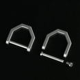 thumbnail image 2 of D-Type Multifunctional Mini Full Titanium Buckle Key Ring Car Buckle Outdoor Buckle Tool Horseshoe Buckle-S, 2 of 7