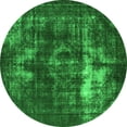 thumbnail image 1 of Ahgly Company Indoor Round Oriental Green Industrial Area Rugs, 7' Round, 1 of 4