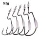 thumbnail image 3 of Naiovety Gancho de pescado Metal Acero al carbono Púa de pescado Ganchos de pesca de agua salada estables y duraderos Gancho de pesca forjado portátil Pescar No.2 Naiovety OD010465-02, 3 of 6