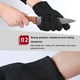thumbnail image 5 of Guantes de protección antidesgaste y anticortes | Guantes de seguridad reforzados Bao Steel de poliéster negro | Guantes de seguridad multiusos para trabajos industriales | Talla única (24,5 cm), 5 of 6