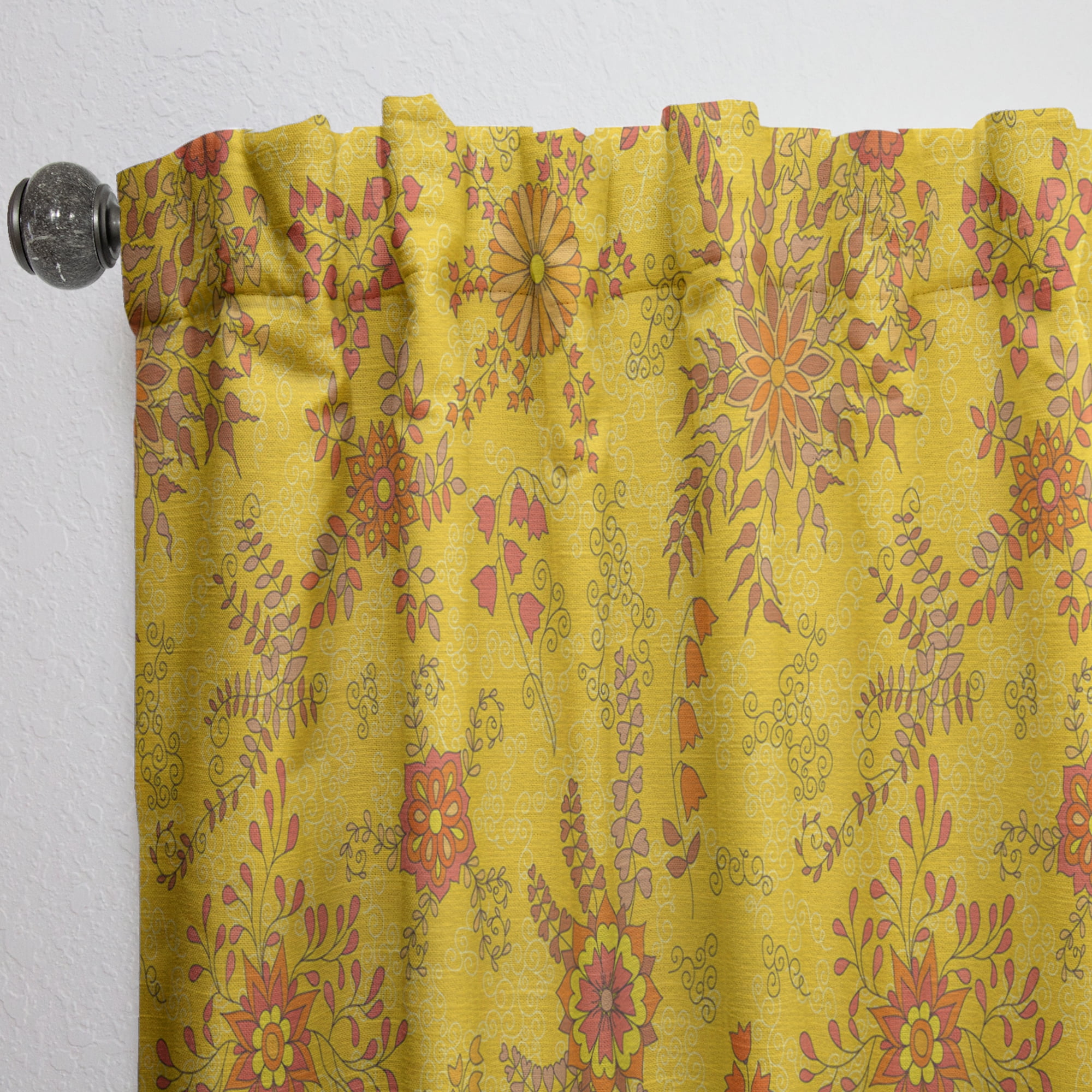 Designart 'Vintage Church Door' Bohemian & Eclectic Curtain Panel