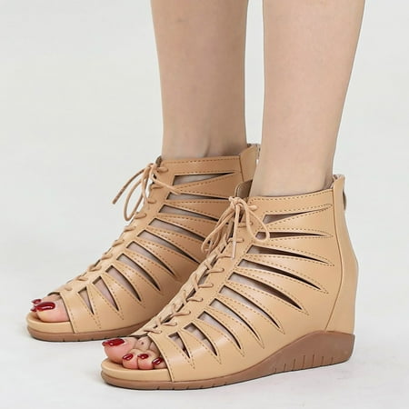 

eczipvz Wedge Sandals for Women Sandals for Women with Arch Support for Comfortable Walk Summer Wedge Sandal Slip On Platform Sandals Shoes
