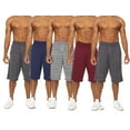 thumbnail image 3 of Essential Elements 3 or 5 Pack: Men's Active Quick-Dry Lightweight Workout Gym Basketball Shorts with Pockets, 3 of 7
