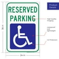 thumbnail image 3 of South Dakota Handicap Parking Sign, Reserved Parking Sign, 24x36 Corrugated Plastic, 3 of 7