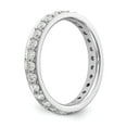 thumbnail image 4 of 1 ct Natural Diamond Antique/Vintage Style Eternity Wedding Band Ring in 14K White Gold, 4 of 5