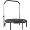 thumbnail image 2 of STAWAY 40" Foldable Mini Fitness Trampoline for Adults - 330 lbs Capacity, Adjustable Handle, High-Strength Springs, Easy Storage, Quick Setup, 2 of 9