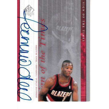Jermaine O Neal certified signed Indiana Pacers 2000-01 SP Authentic card