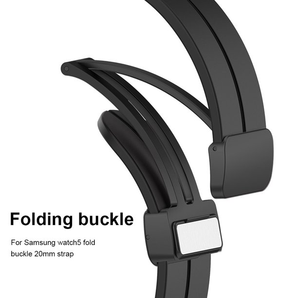 Botón de correa para mujeres y hombres Correa de hebilla plegable de metal para Samsung Galaxy Watch 5 Ndcxsfigh Para estrenar