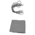thumbnail image 1 of Paño de repuesto gris reclinable para sillas con orificios para bolsas confeccionados de 63 *17 pulgadas (con 4 cordones), 1 of 7