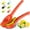 Red/Yellow, variant on Zulay Kitchen 2-in-1 Manual Lemon Squeezer Manual Juicer Citrus Press