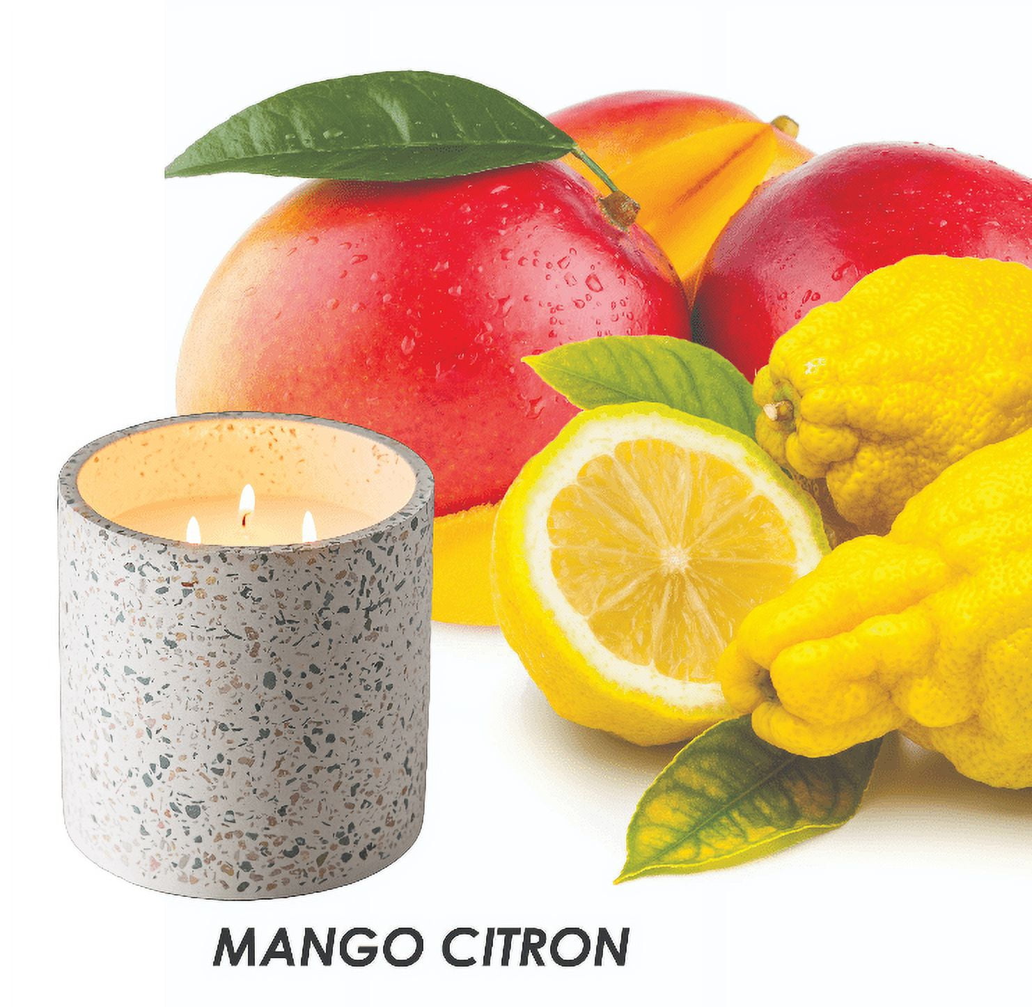 Better Homes & Gardens 15oz Mango Scented Outdoor Citronella Candle with 30 Hr Burn Time