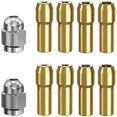 thumbnail image 1 of 10pcs Brass Collet For Dremel,replacement 4485 Quick Change Rotary, 1 of 5