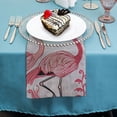 thumbnail image 4 of WYYP Flamingos Polyester Dinner Napkin for Dining Table Kitchen Daily Party Housewarming Farmhouse Decor Home Decor 2 PCS, 4 of 7