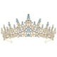 thumbnail image 1 of KAKOWELY Tiara nupcial, corona de diamantes de imitación, corona brillante, corona de novia para boda, diadema, 1 of 5