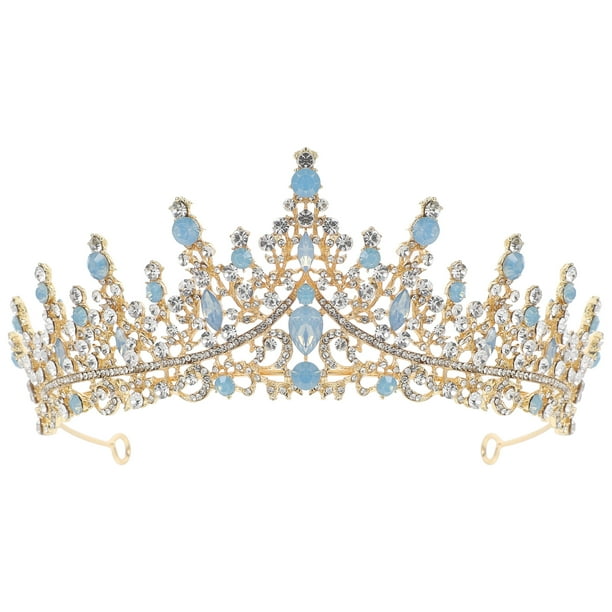 KAKOWELY Tiara nupcial, corona de diamantes de imitación, corona brillante, corona de novia para boda, diadema
