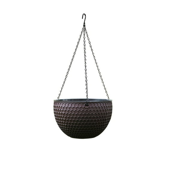 Ohmyroo Hanging Self Watering Planter for Home Garden Patio Indoor Plant Pot Breathable Durable